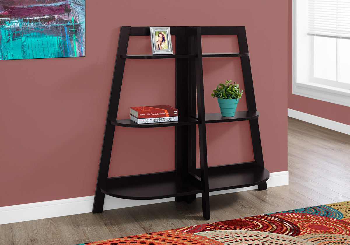 Bookcase 48"H Espresso 6-Shelf Etagere-Bookcases-DECOROLALA