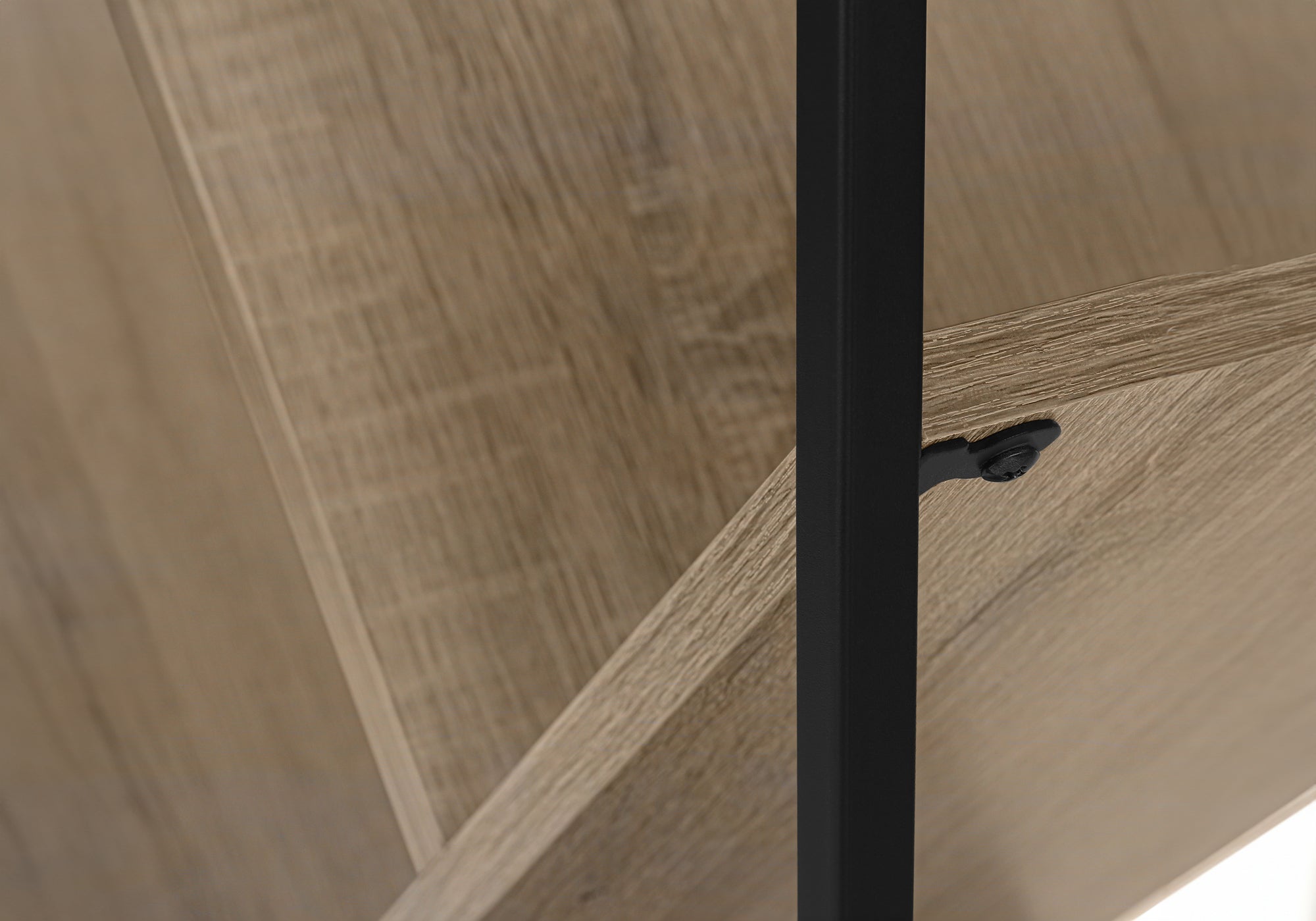 Bookcase - 60"H / Grey / Black Metal-Bookshelf-DECOROLALA