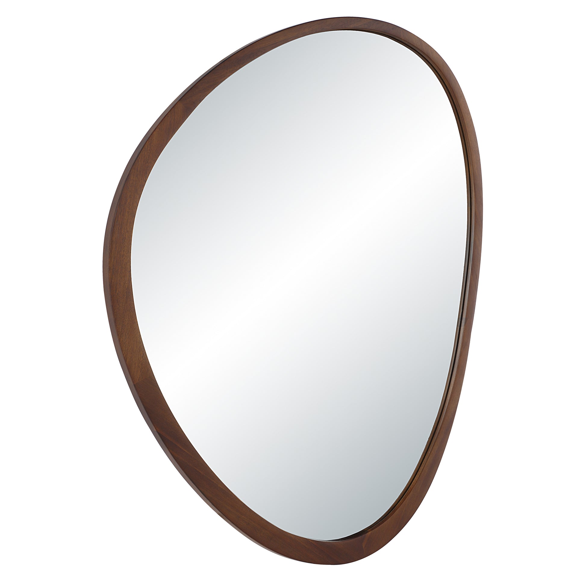 Borago 46" H x 36" W Wall Mirror, Brown-Mirror-DECOROLALA