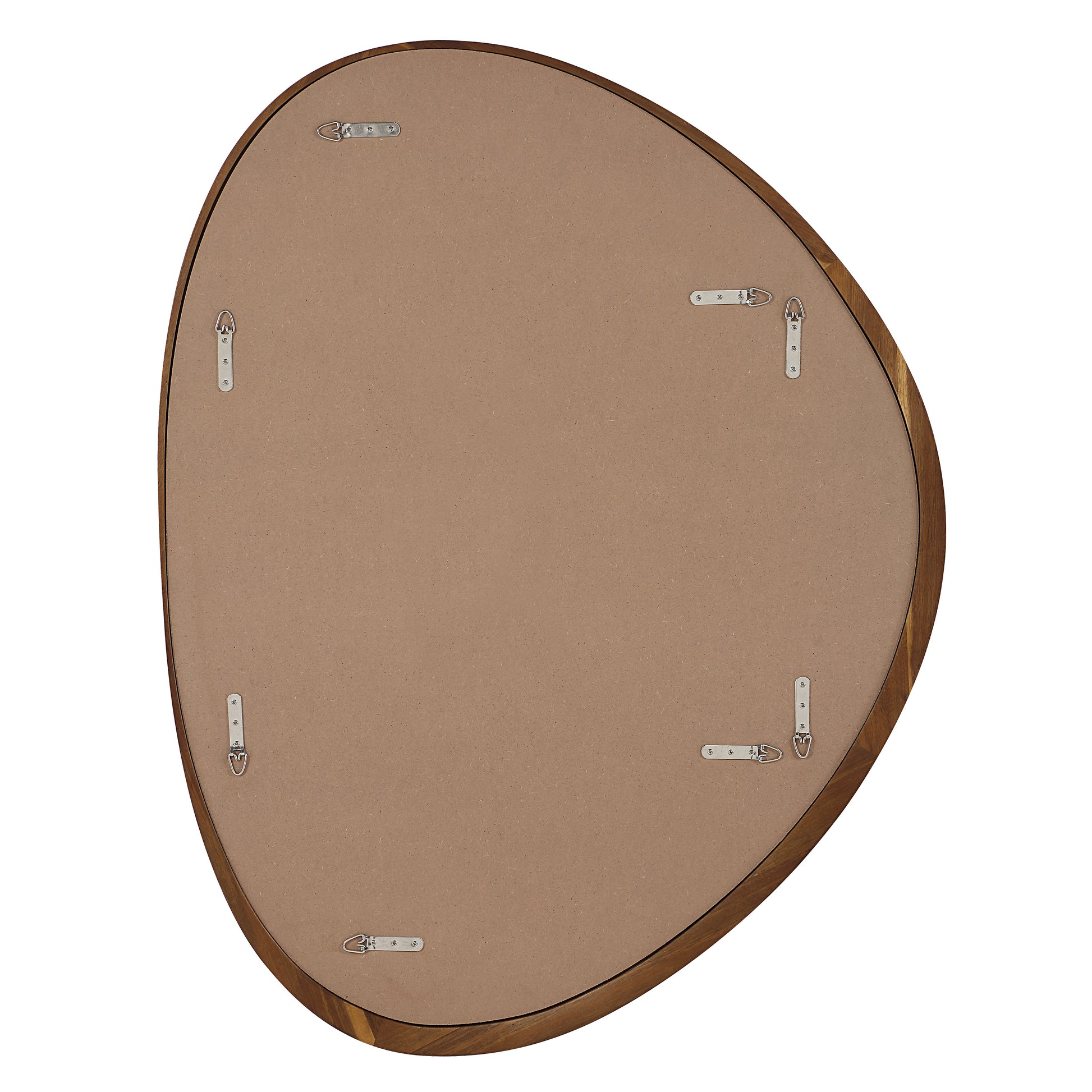 Borago 46" H x 36" W Wall Mirror, Brown-Mirror-DECOROLALA