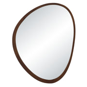 Borago 46" H x 36" W Wall Mirror, Brown-Mirror-DECOROLALA