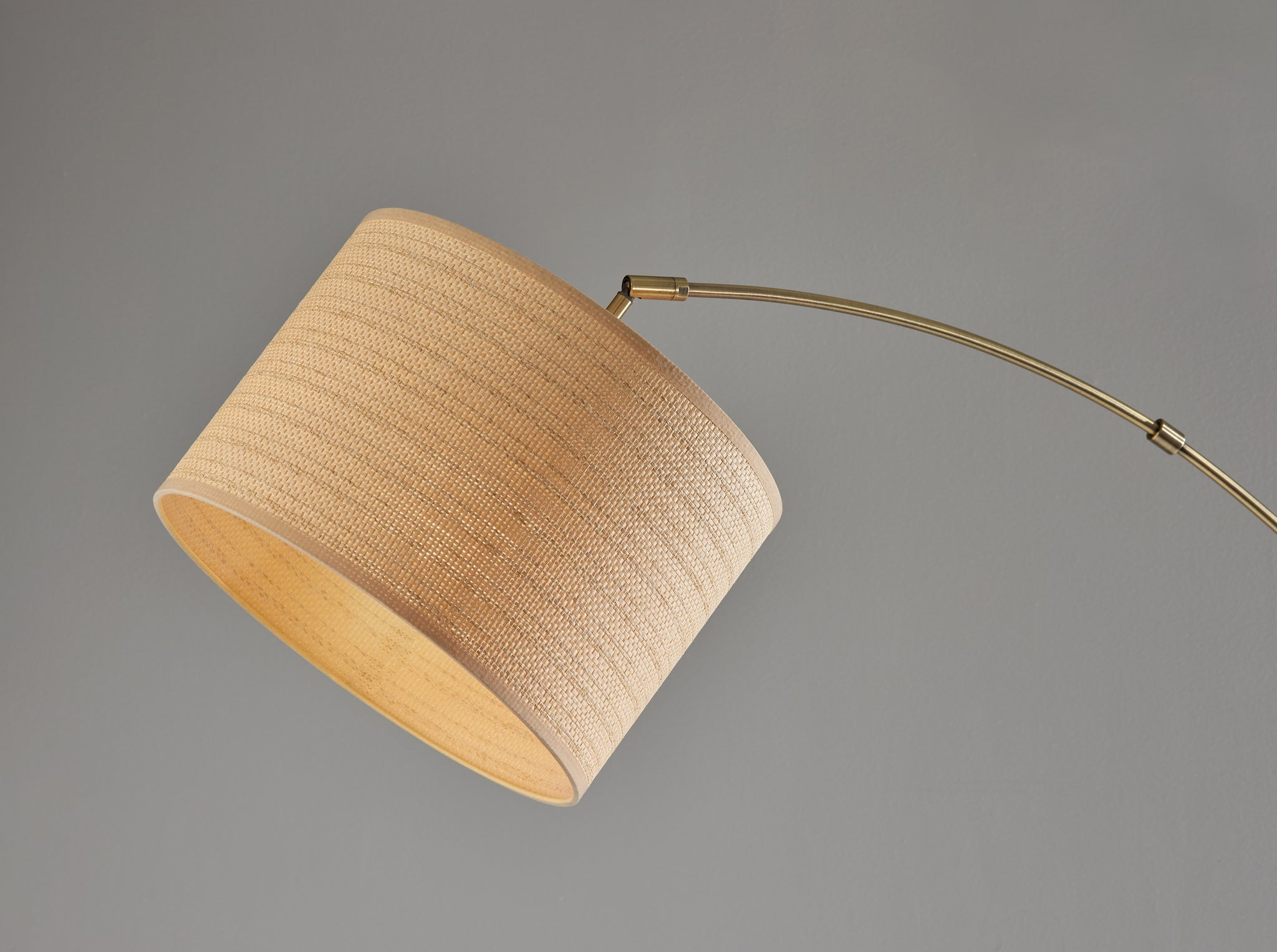 Bowery Arc Lamp - Brass Adjustable-Lighting-DECOROLALA