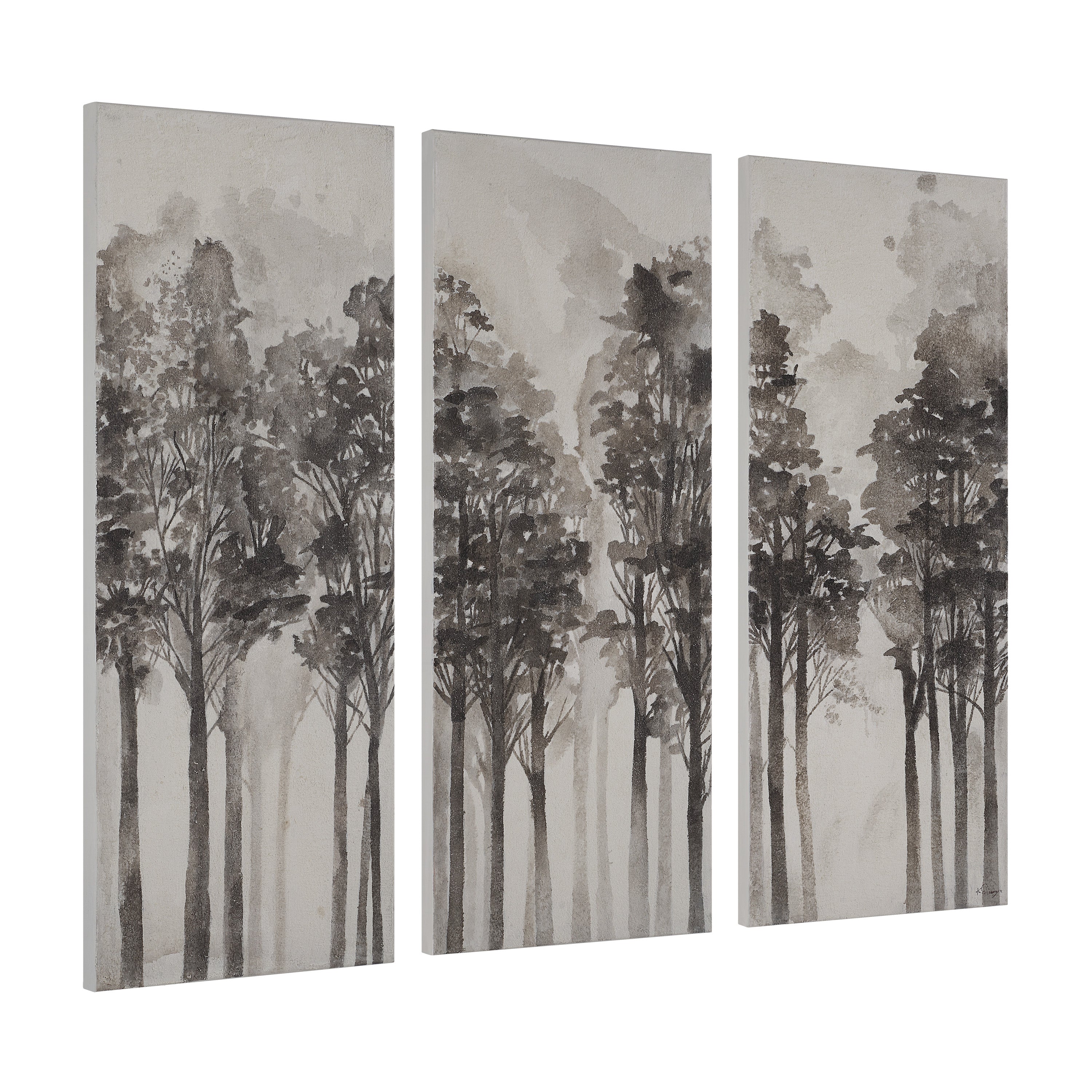 Branching Out 50" H x 20" W Canvas Art, (3 Piece Set)-Canvas Print-DECOROLALA