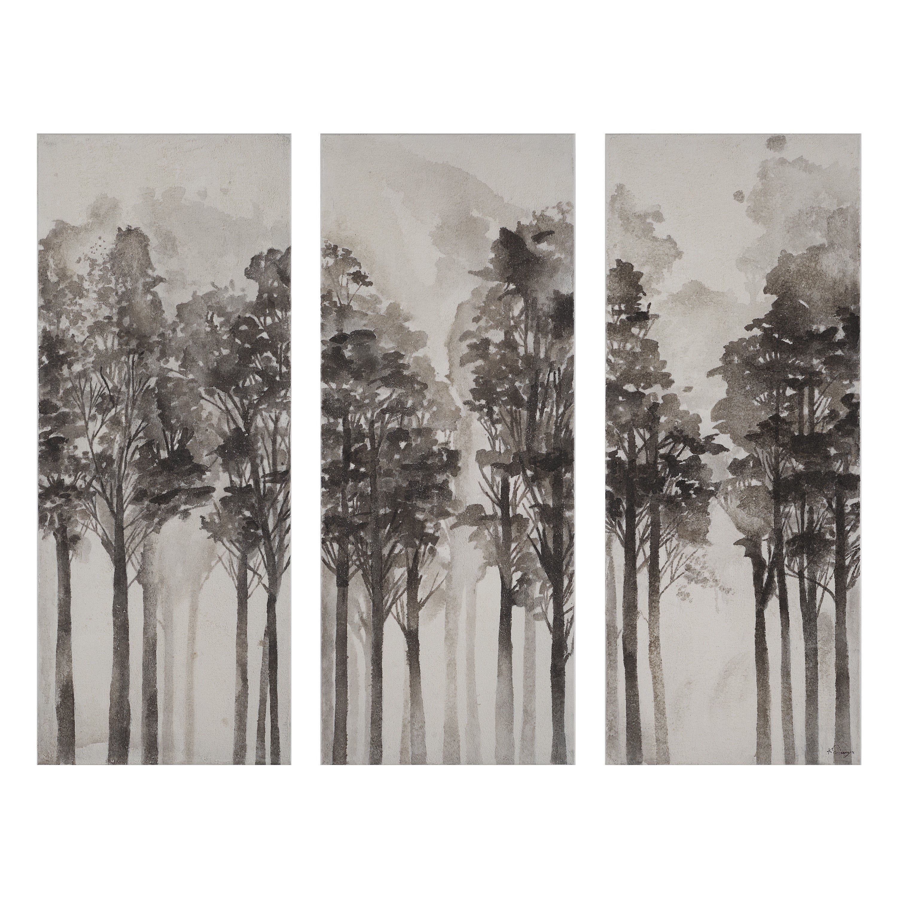 Branching Out 50" H x 20" W Canvas Art, (3 Piece Set)-Canvas Print-DECOROLALA