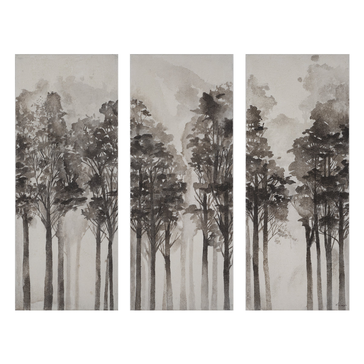 Branching Out 50" H x 20" W Canvas Art, (3 Piece Set)-Canvas Prints-DECOROLALA