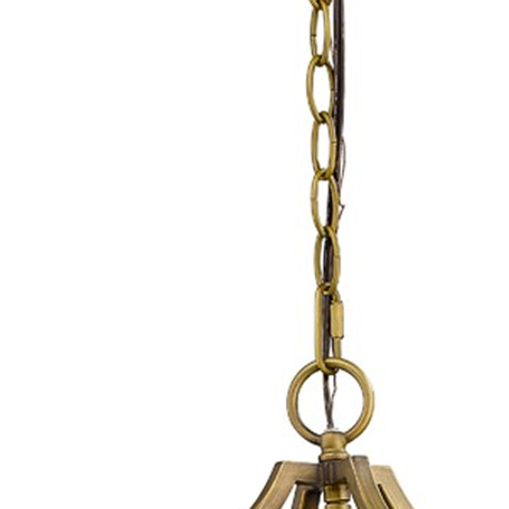 Brass Candle Style Four Light Metal and Crystals Dimmable Chandelier-Chandeliers-DECOROLALA