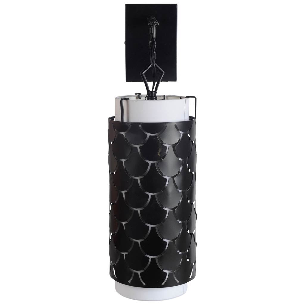 Brasseur III 10.5x22 Toned Metal Fish Scale Wall Sconce-Wall Sconces-DECOROLALA