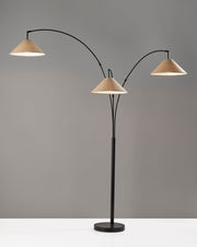 Braxton 3-Arm Arc Floor Lamp - Dark Bronze-Lighting-DECOROLALA