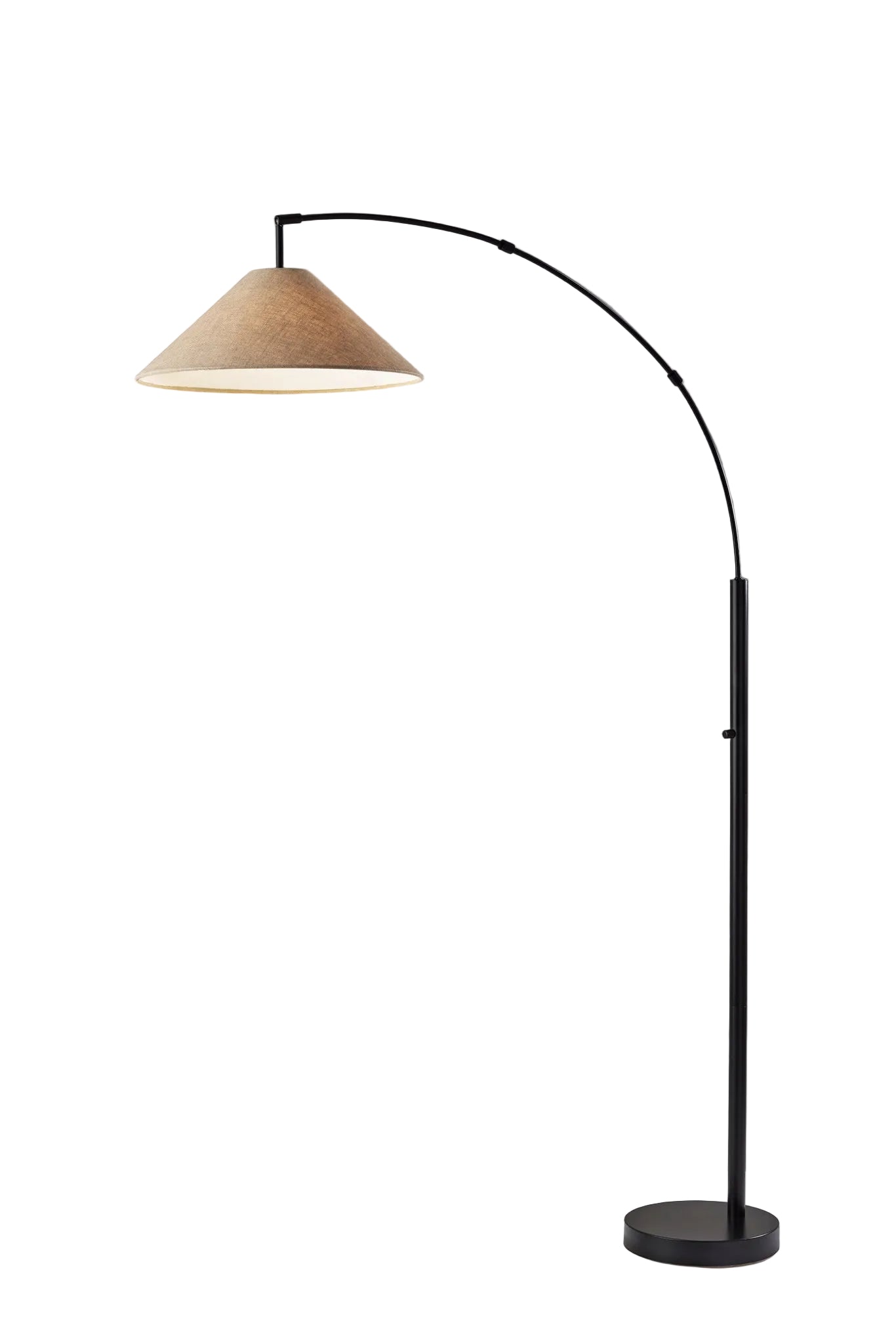 Braxton Arc Floor Lamp 76" Adjustable-Lighting-DECOROLALA
