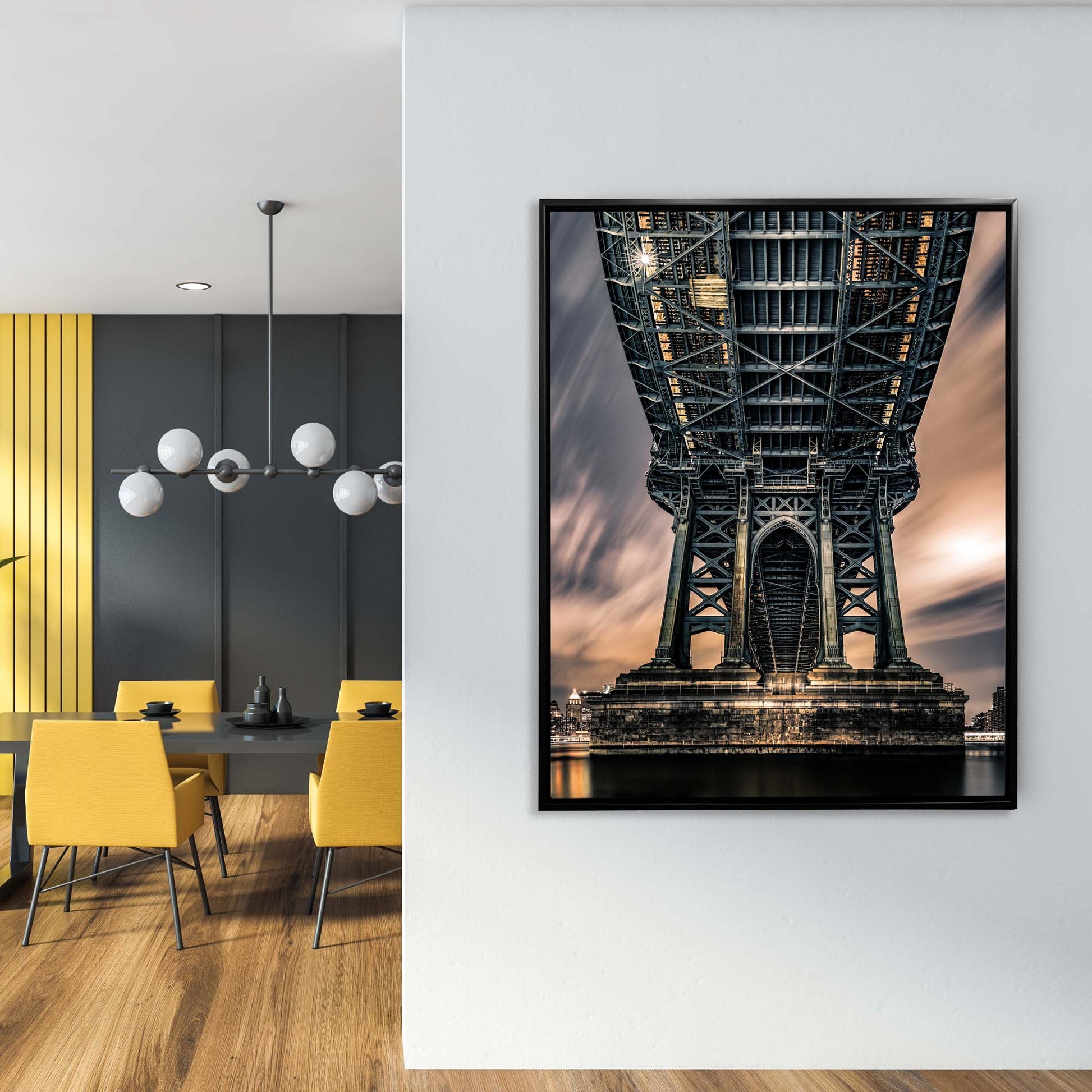 Bridge Symmetry 36x48 Manhattan Wall Art-Print-DECOROLALA