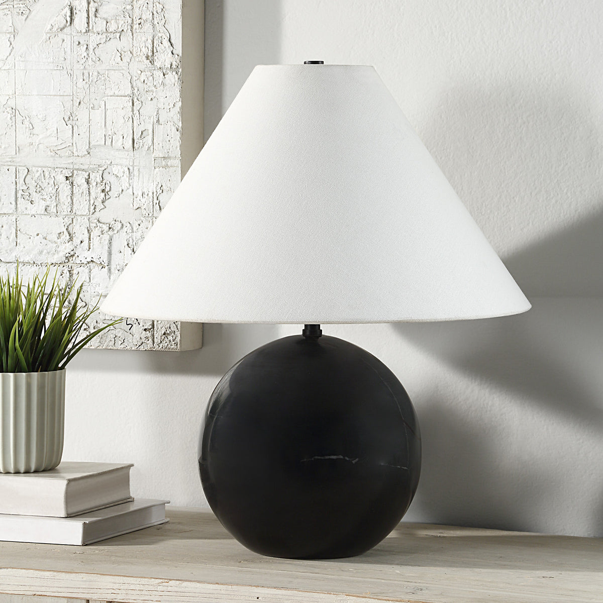 Brienne 19" Table Lamp with Marble Base-Table Lamp-DECOROLALA