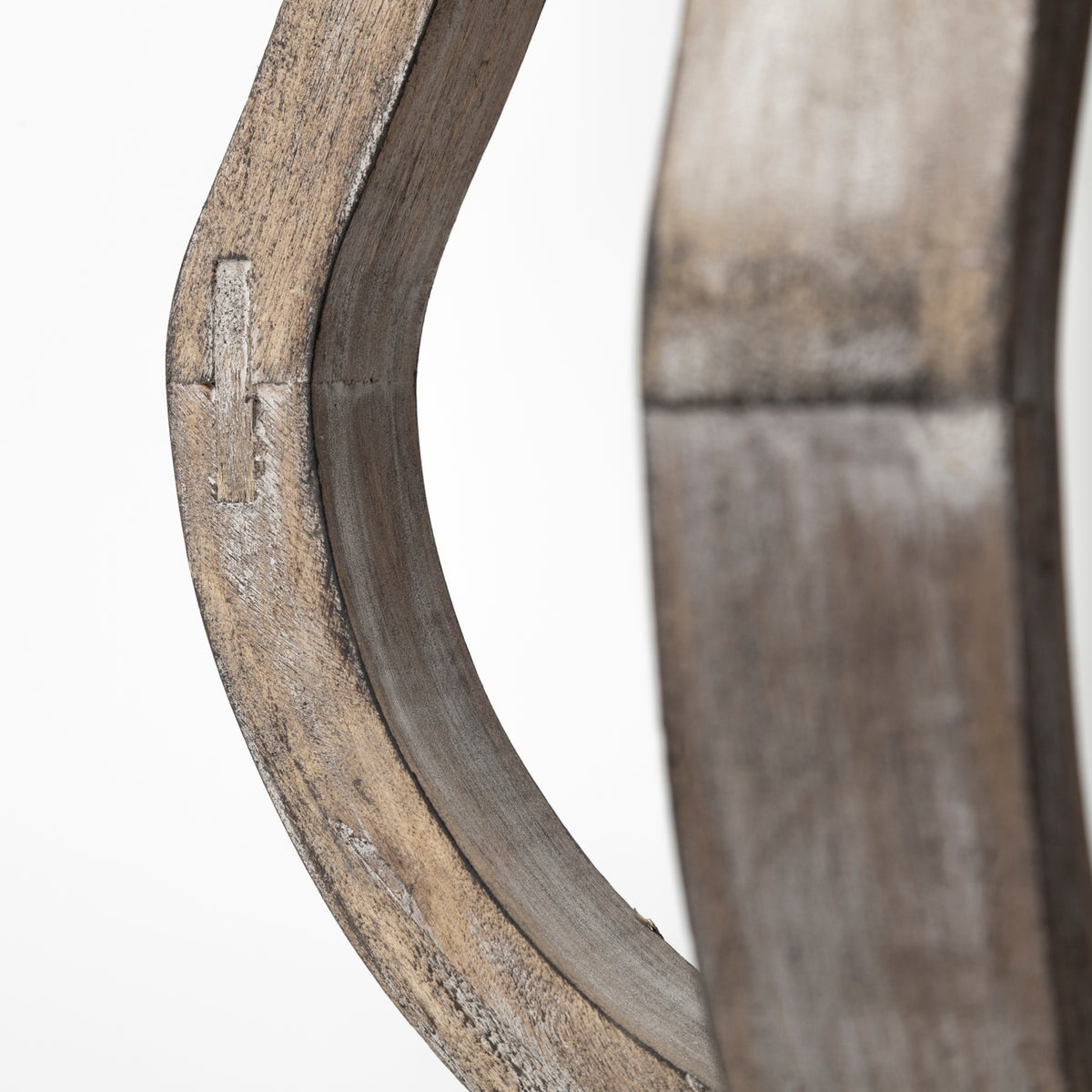 Brillion Small Rustic Wood Metal Table Candle Holder-Table Candle Holders-DECOROLALA