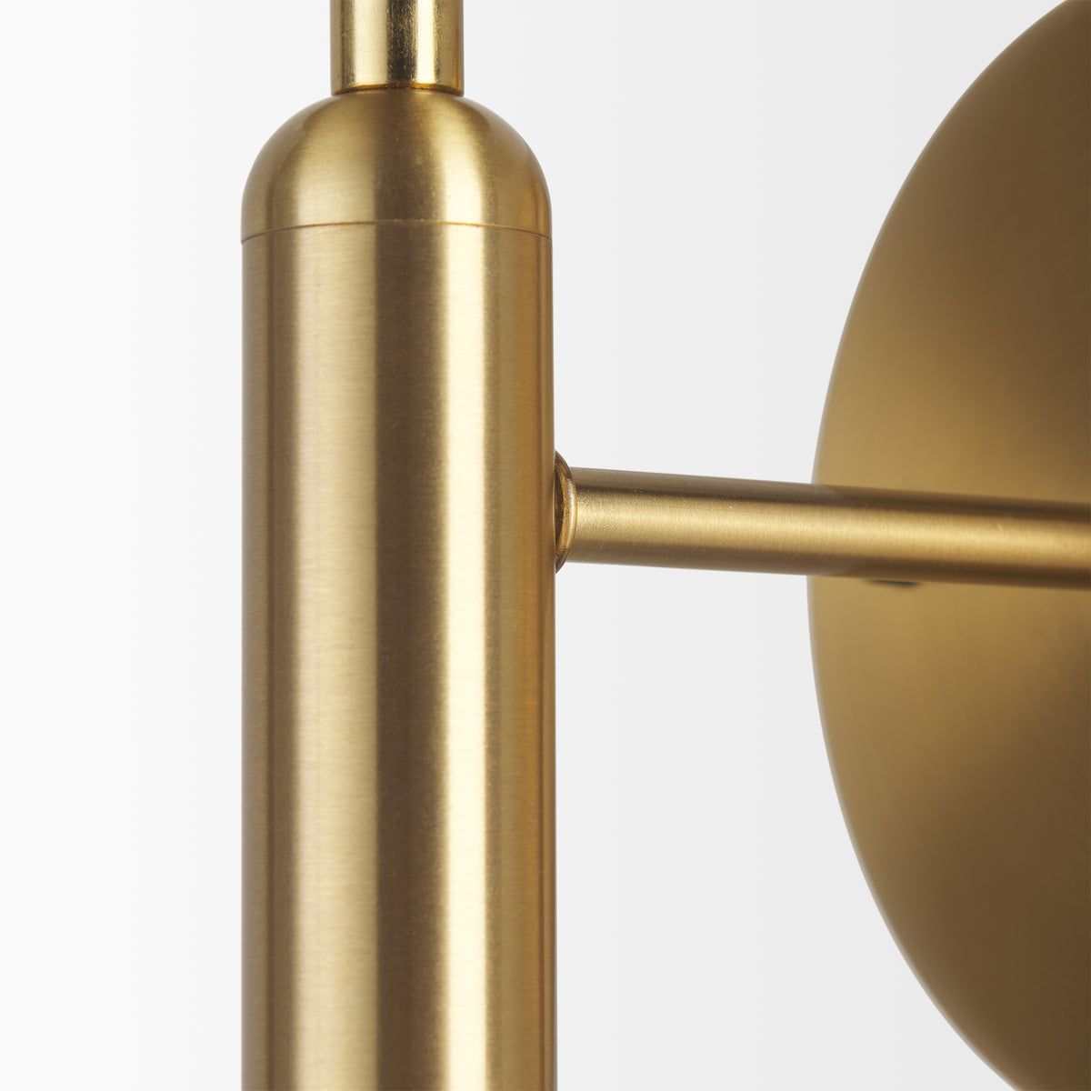 Britton Gold Metal w/ Clear Glass Globe 1-Light Wall Sconce-Wall Sconces-DECOROLALA