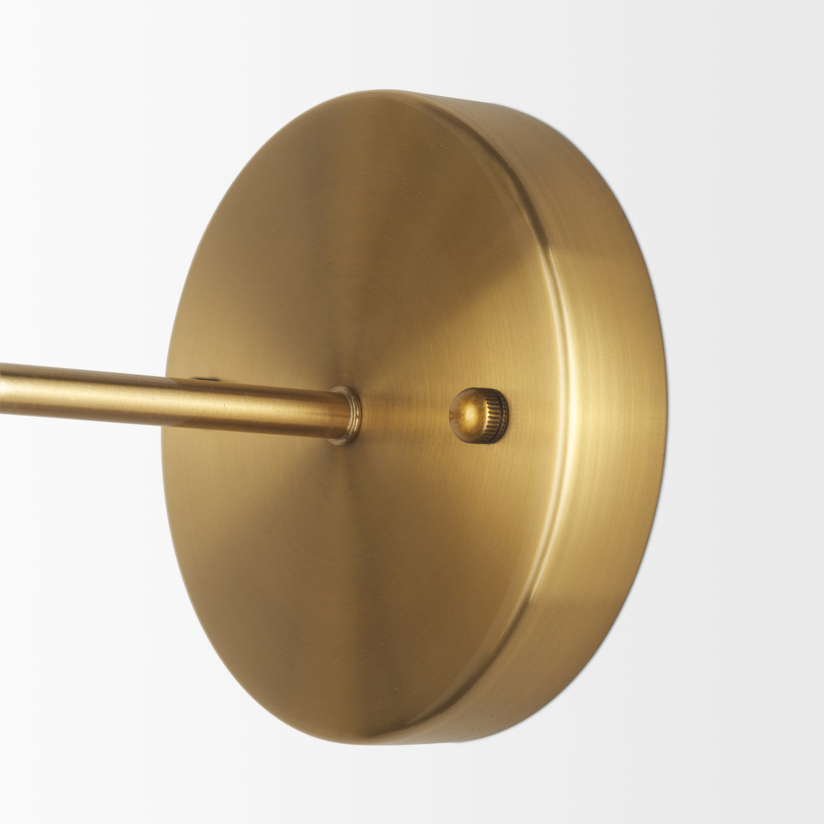 Britton Gold Metal w/ Clear Glass Globe 1-Light Wall Sconce-Wall Sconces-DECOROLALA