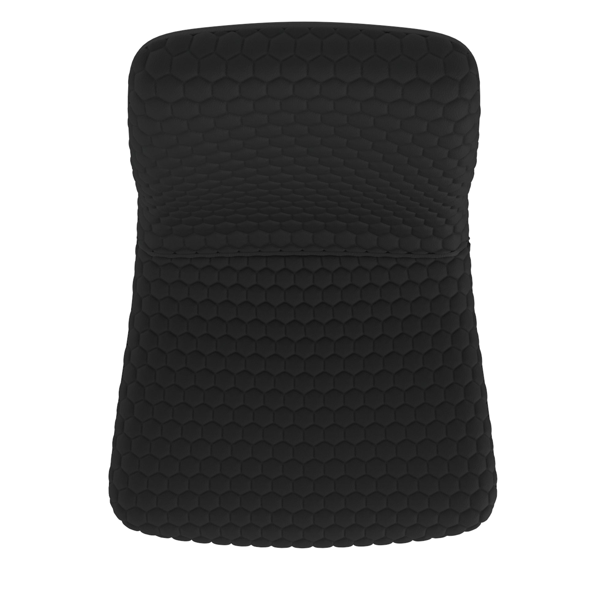 Brixx Side Chair - Black PU Leather Honeycomb Stitching-DECOROLALA
