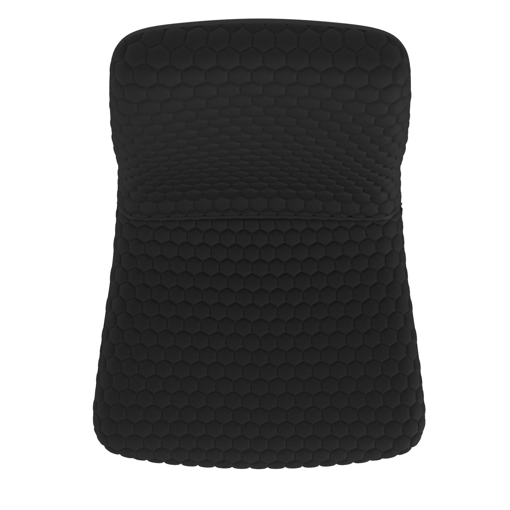 Brixx Side Chair - Black PU Leather Honeycomb Stitching-DECOROLALA
