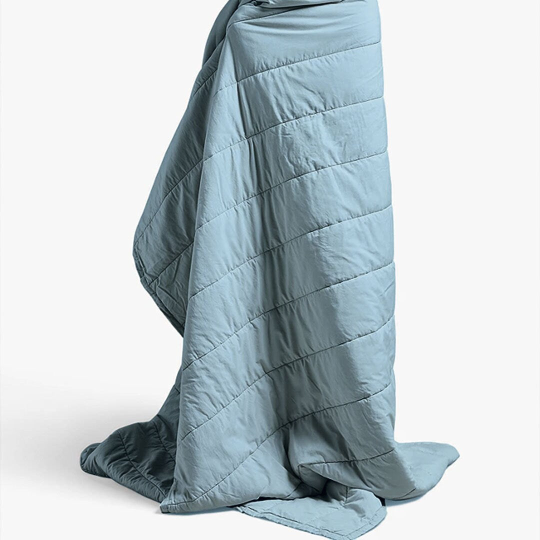 Broad Channel Stitch Pure Linen Quilt Set - Cotton Fill-Bed Sheet-DECOROLALA