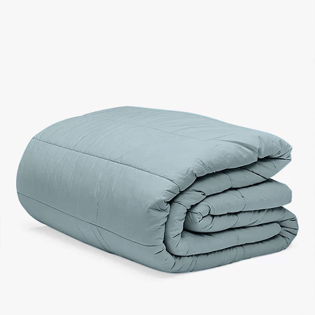 Broad Channel Stitch Pure Linen Quilt Set - Cotton Fill-Bed Sheet-DECOROLALA