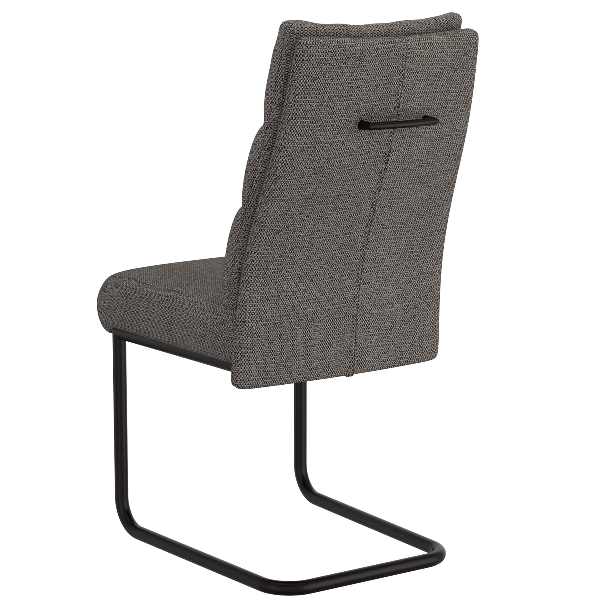 Brodi Dining Chair - Charcoal Textured Fabric High Back-Dining Chair-DECOROLALA