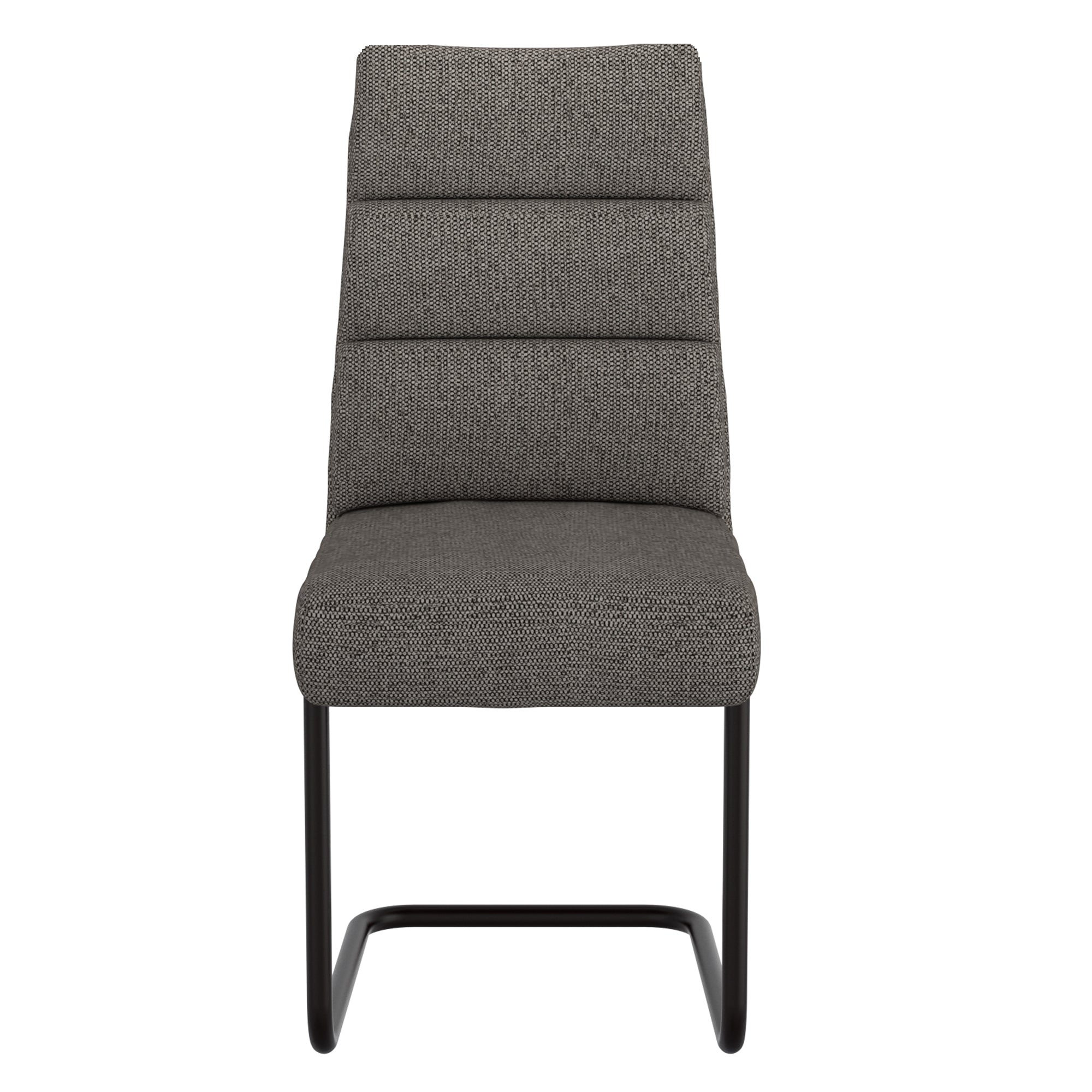 Brodi Dining Chair - Charcoal Textured Fabric High Back-Dining Chair-DECOROLALA