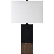 Broma 30" Table Lamp, Brown Wood-Table Lamp-DECOROLALA
