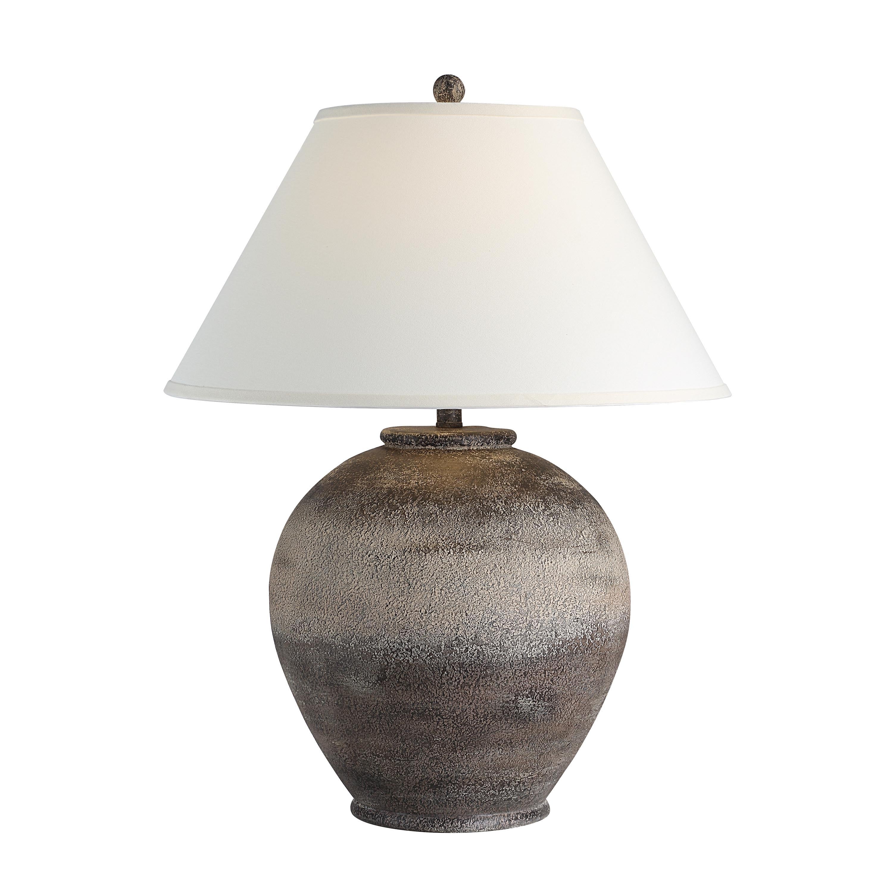 Bronce 29" Table Lamp with 3-Way Switch, Brown-Table Lamp-DECOROLALA