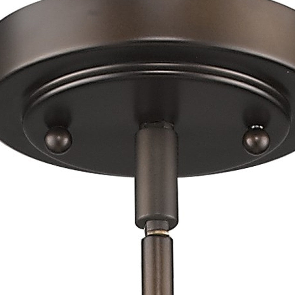 Bronze Frosted Glass Hanging Light-Chandeliers-DECOROLALA