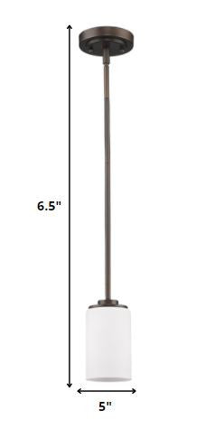 Bronze Frosted Glass Hanging Light-Chandeliers-DECOROLALA