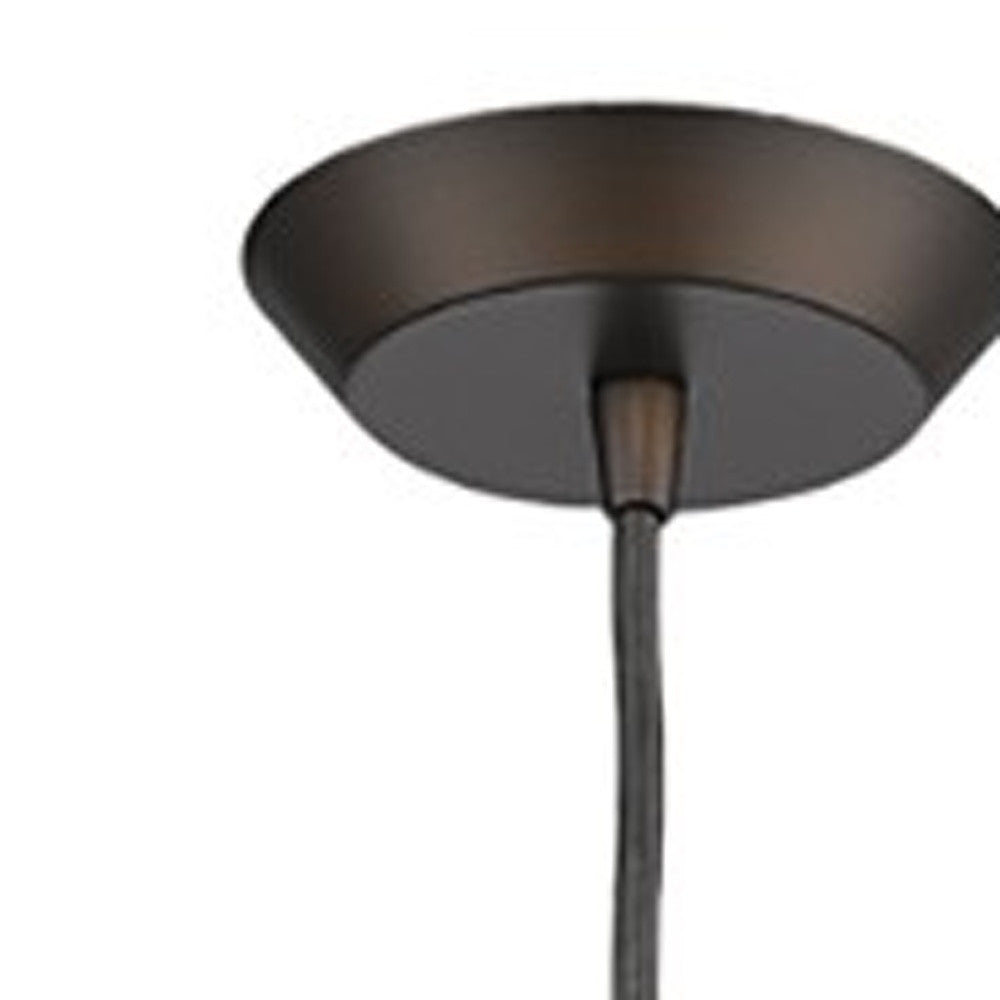 Bronze Hanging Light with Glass Studs-Chandeliers-DECOROLALA