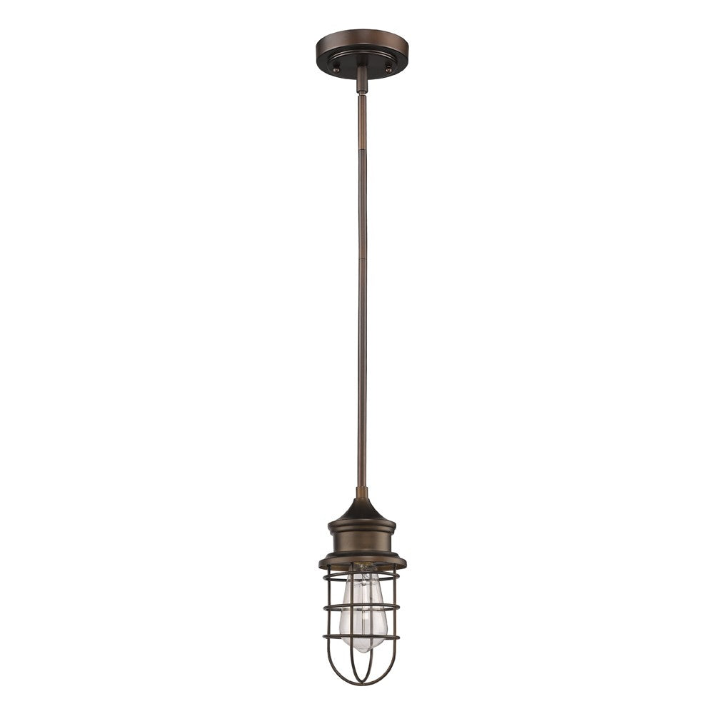 Bronze Lantern Metal Dimmable Ceiling Light With Bronze Shades-Pendants-Hanging Lights-DECOROLALA