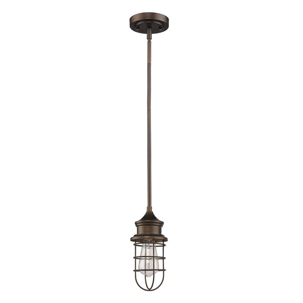 Bronze Lantern Metal Dimmable Ceiling Light With Bronze Shades-Pendants-Hanging Lights-DECOROLALA
