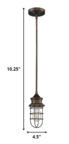 Bronze Lantern Metal Dimmable Ceiling Light With Bronze Shades-Pendants-Hanging Lights-DECOROLALA