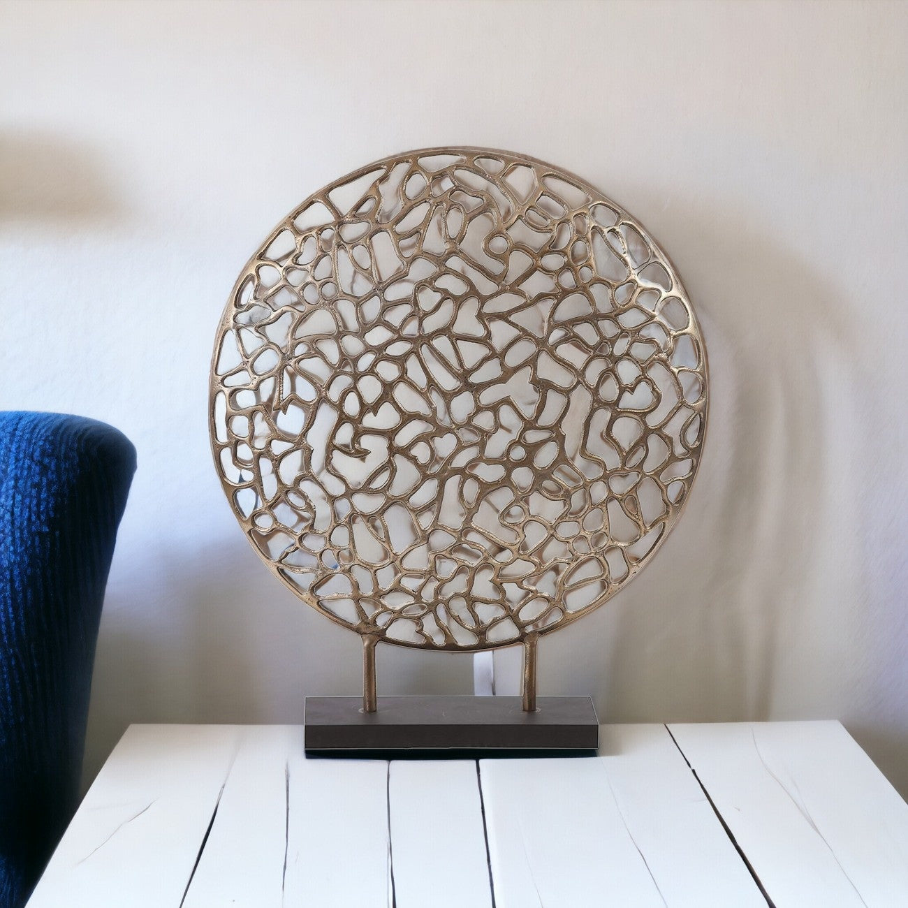 Bronze and Black Abstract Coral Sculpture-Sculptures-DECOROLALA