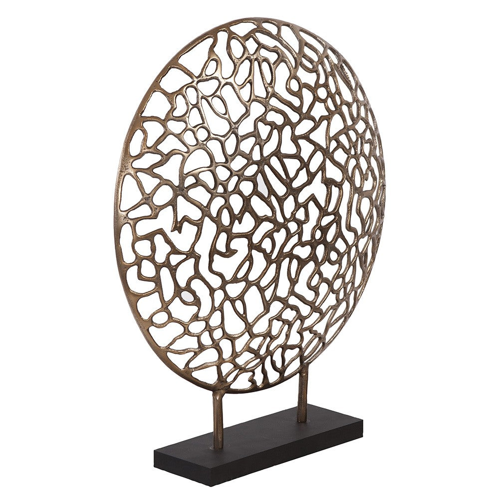 Bronze and Black Abstract Coral Sculpture-Sculptures-DECOROLALA
