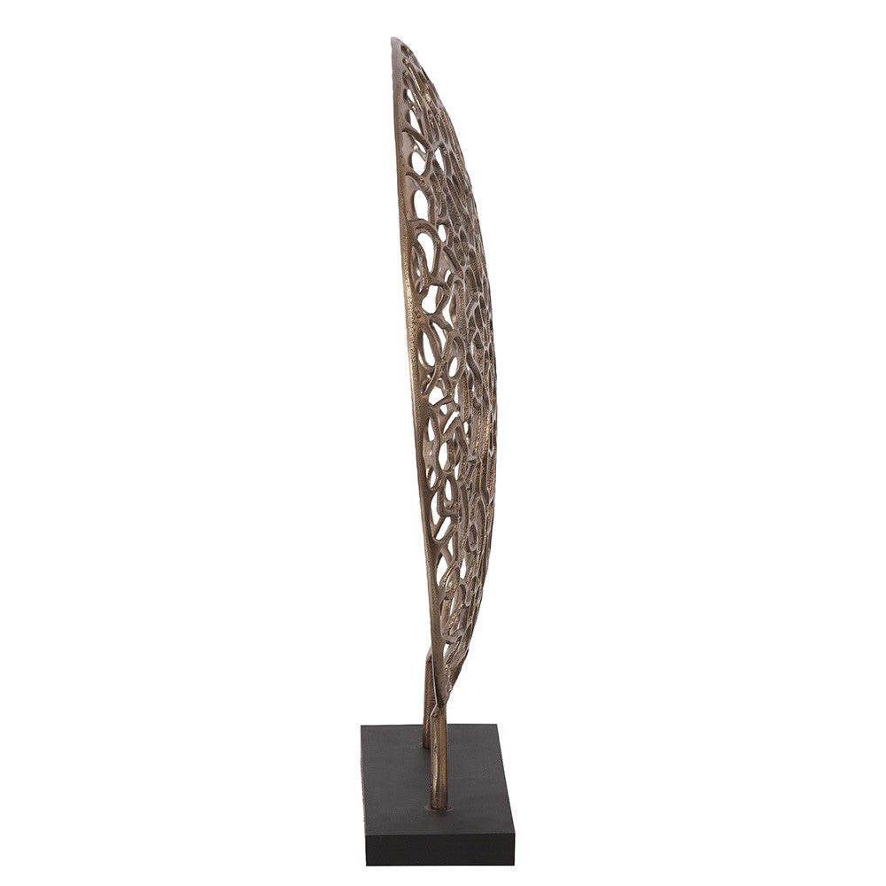 Bronze and Black Abstract Coral Sculpture-Sculptures-DECOROLALA