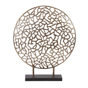 Bronze and Black Abstract Coral Sculpture-Sculptures-DECOROLALA