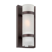 Bronze and White Glass Wall Sconce-Outdoor Lighting-DECOROLALA