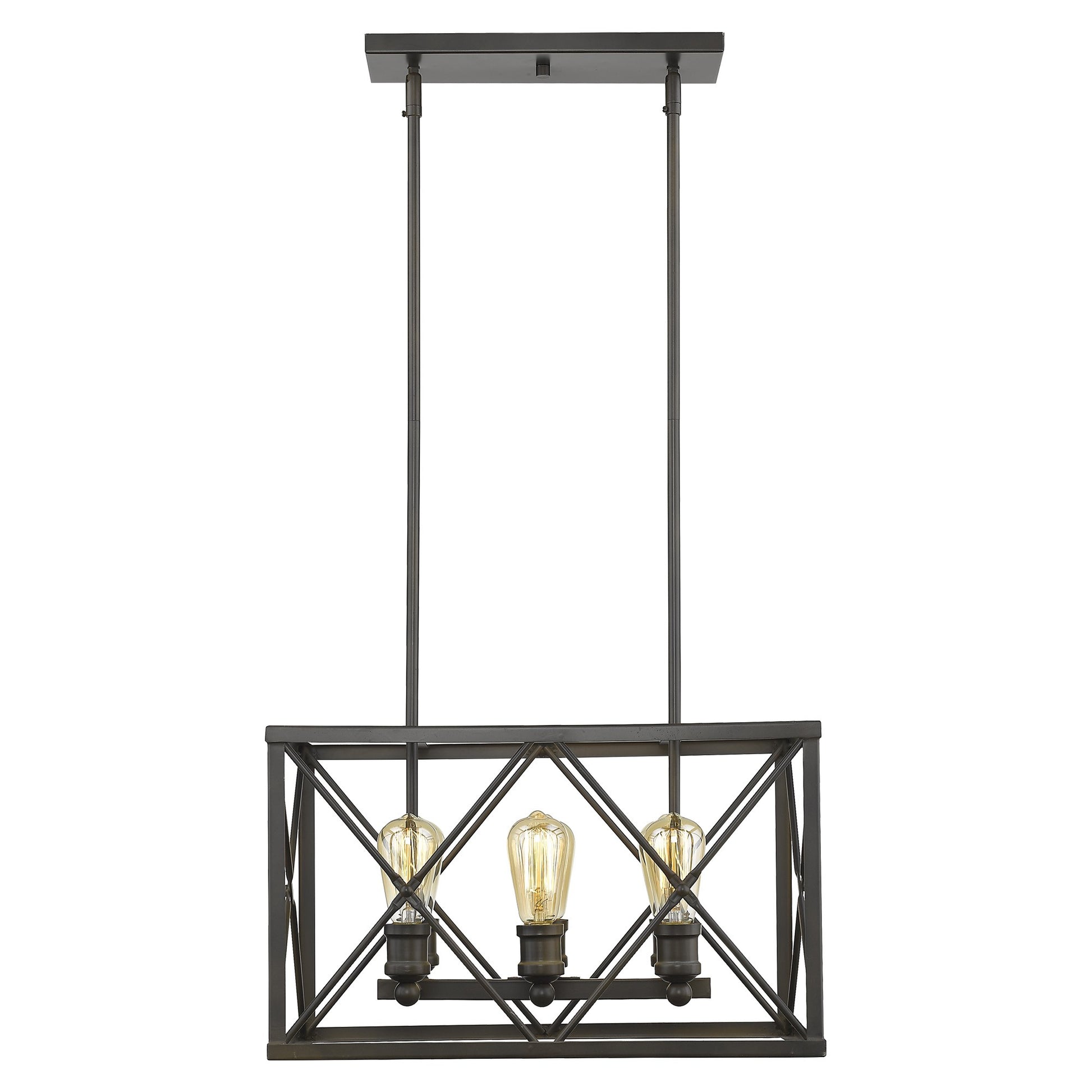 Brooklyn 6-Light Oil-Rubbed Bronze Pendant-Pendants-Hanging Lights-DECOROLALA