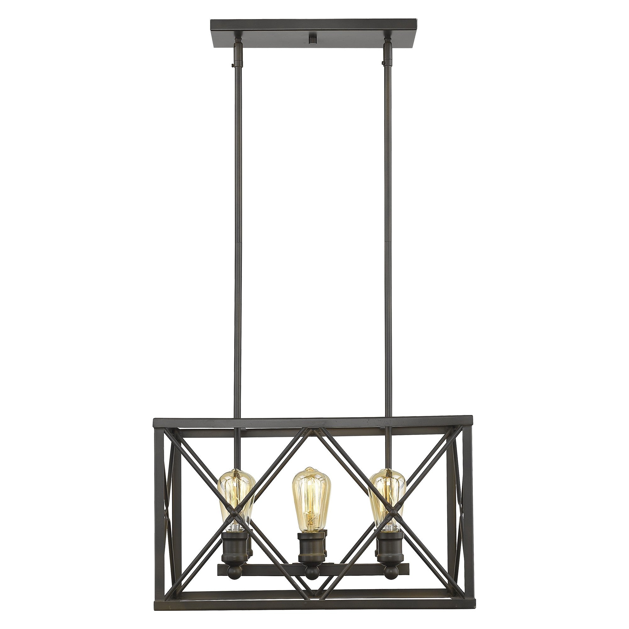 Brooklyn 6-Light Oil-Rubbed Bronze Pendant-Pendants-Hanging Lights-DECOROLALA