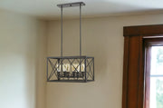 Brooklyn 6-Light Oil-Rubbed Bronze Pendant-Pendants-Hanging Lights-DECOROLALA