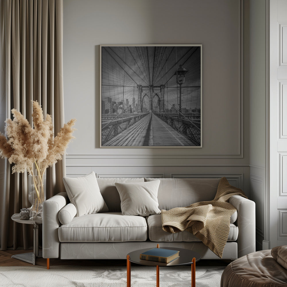 Brooklyn Bridge Wall Art by Melanie Viola-canvas-DECOROLALA
