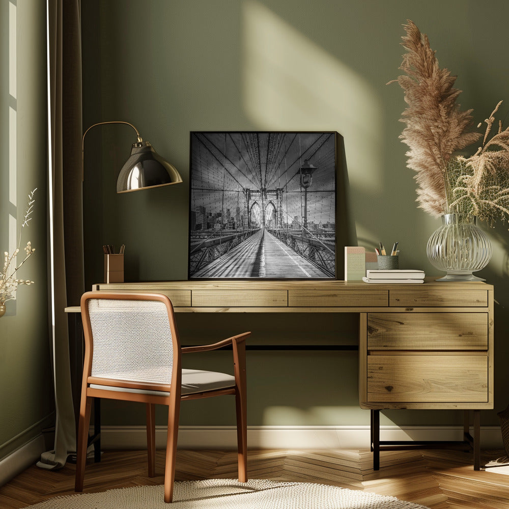 Brooklyn Bridge Wall Art by Melanie Viola-canvas-DECOROLALA
