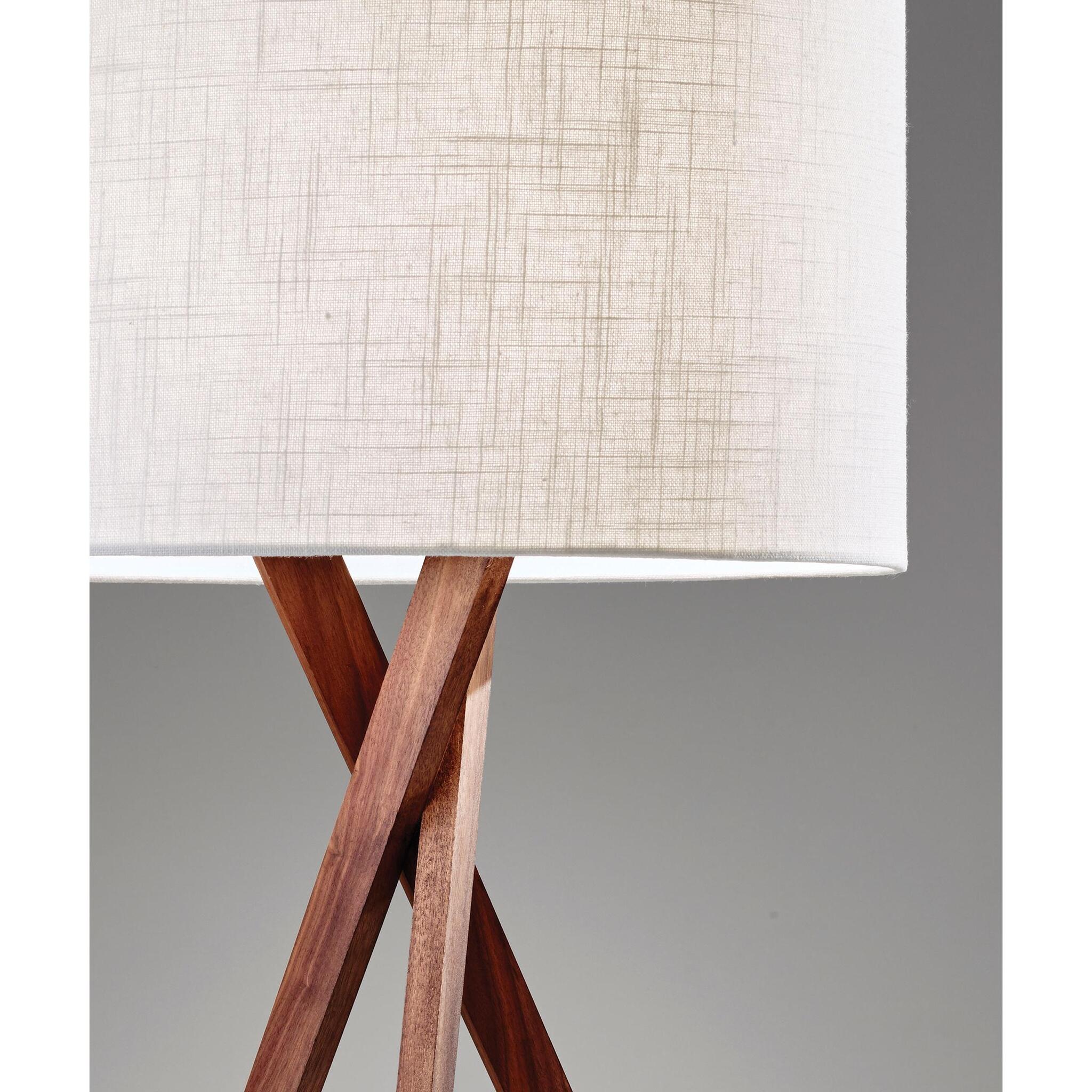 Brooklyn Floor Lamp - Tripod Base 63" Walnut-Lighting-DECOROLALA