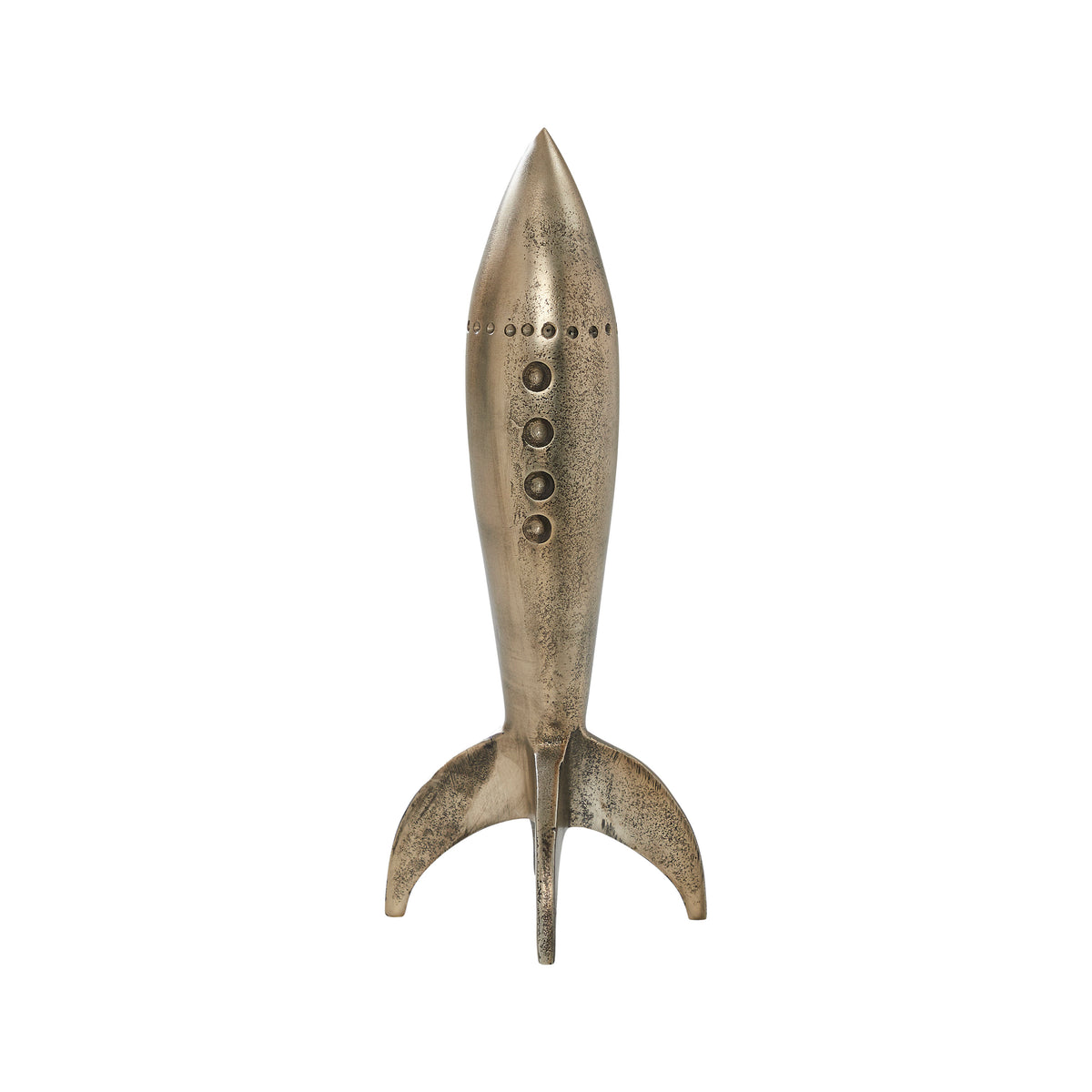 Brooks Indoor Cast Aluminum Statue, Antique Brass-Decorative Statues-DECOROLALA