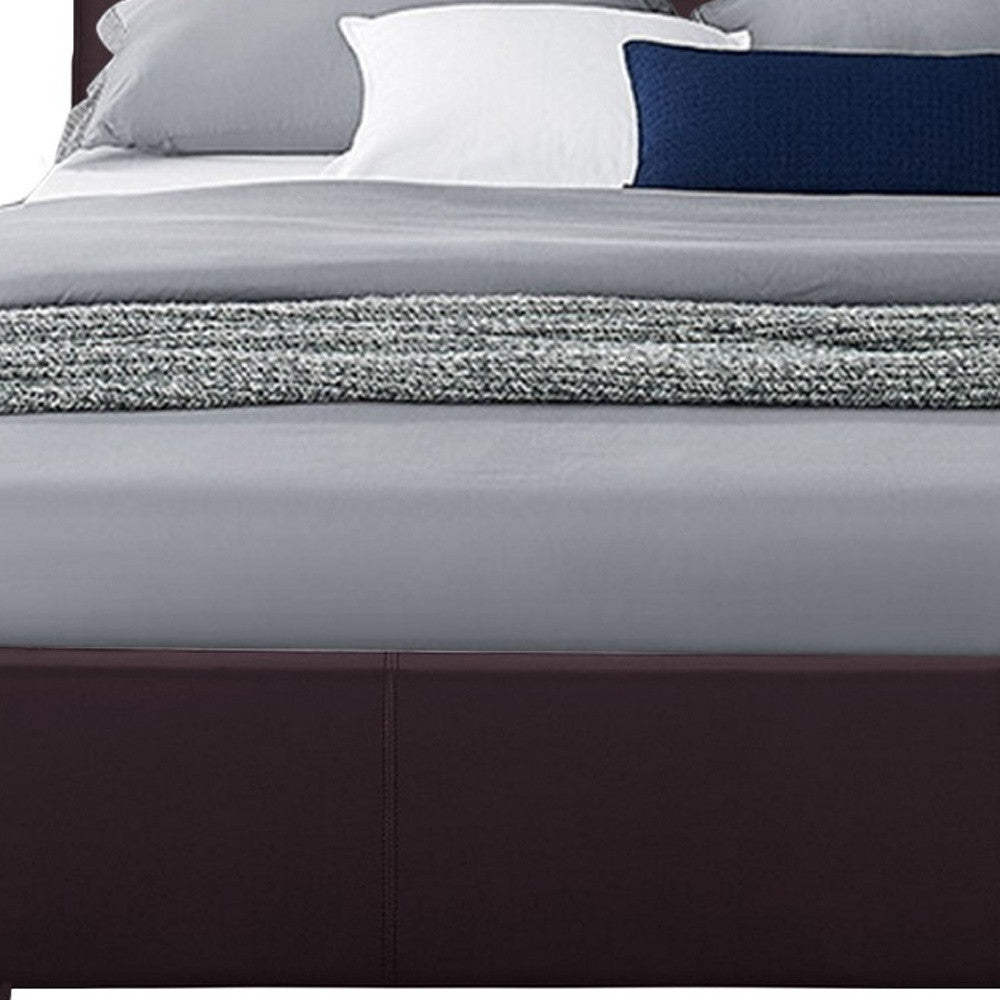 Brown Platform Twin Bed-Standard Beds-DECOROLALA