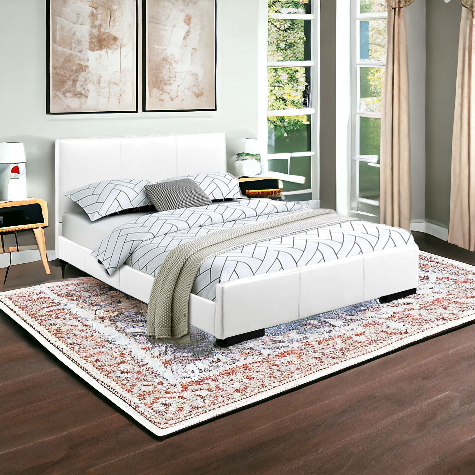 Brown Platform Twin Bed-Standard Beds-DECOROLALA