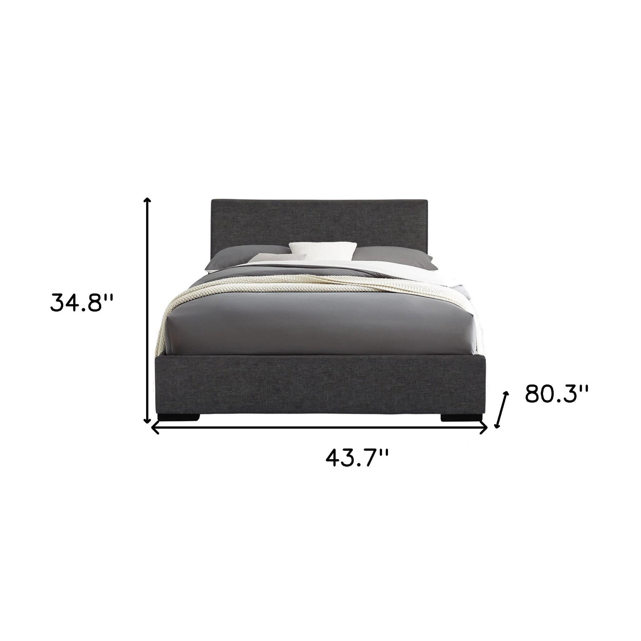 Brown Platform Twin Bed-Standard Beds-DECOROLALA