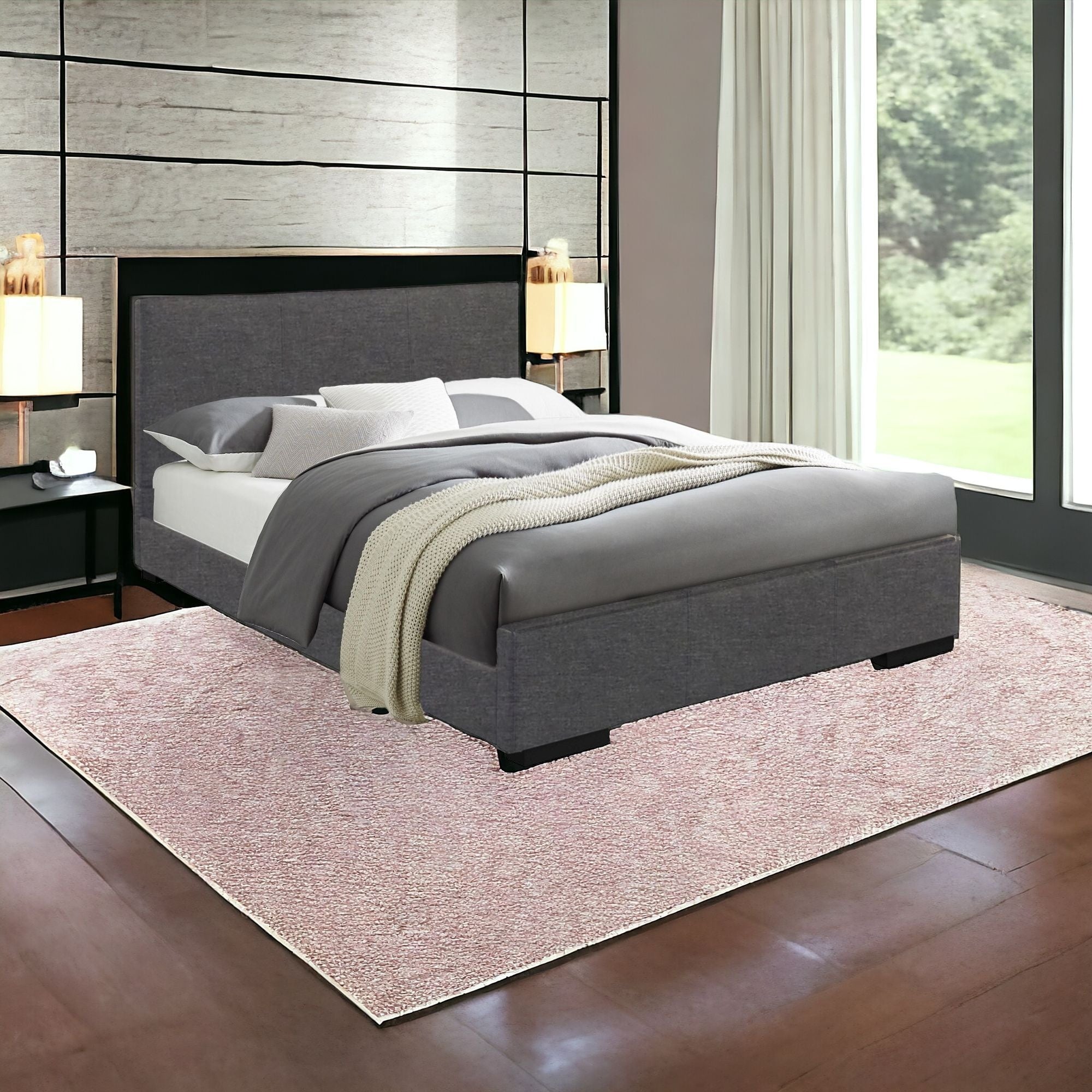 Brown Platform Twin Bed-Standard Beds-DECOROLALA