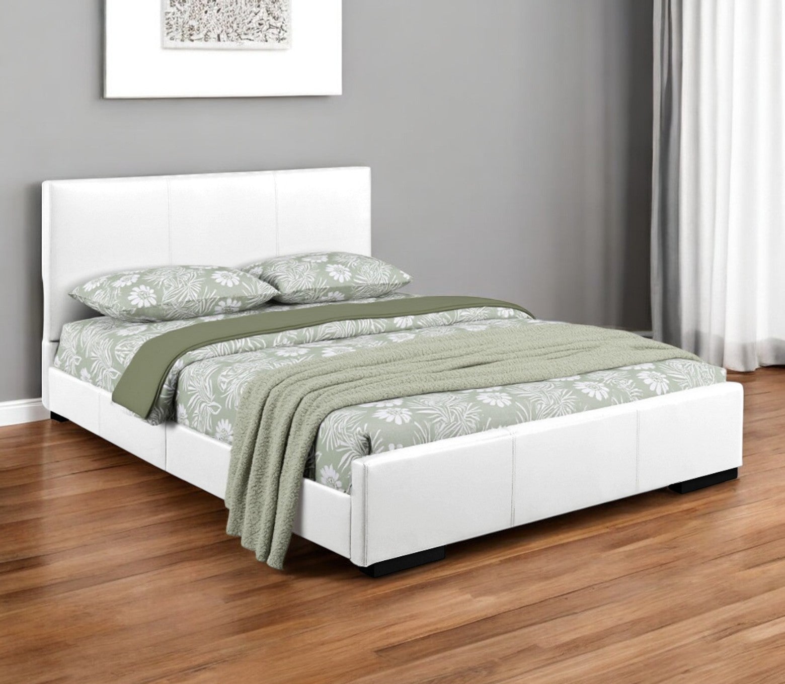 Brown Platform Twin Bed-Standard Beds-DECOROLALA