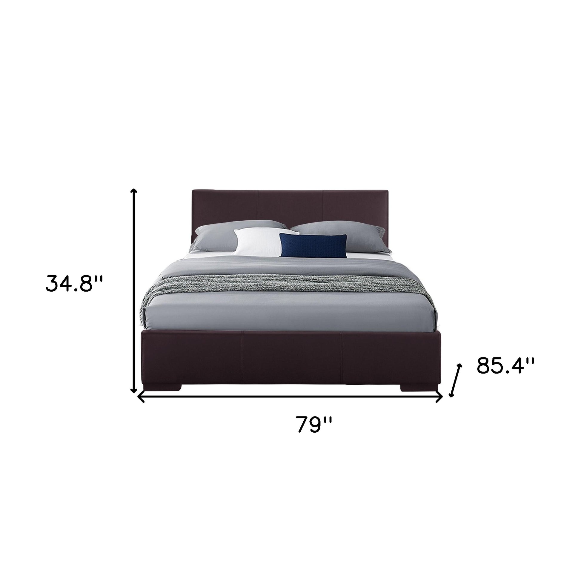 Brown Platform Twin Bed-Standard Beds-DECOROLALA